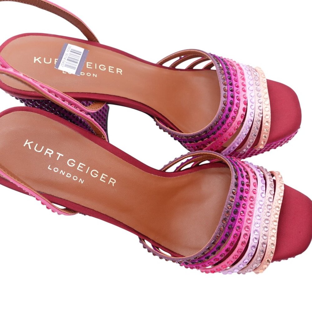 Kurt Geiger Pink and Purple Platform Sandals - Picture 12 of 12